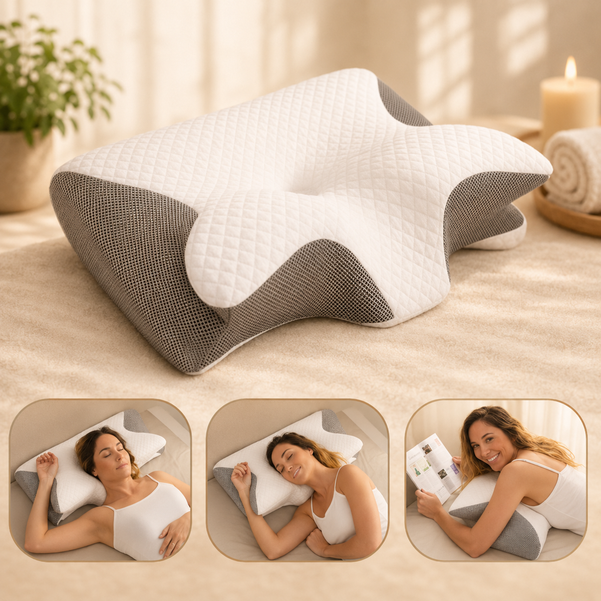 DeepRest™ Comfort Support Pillow