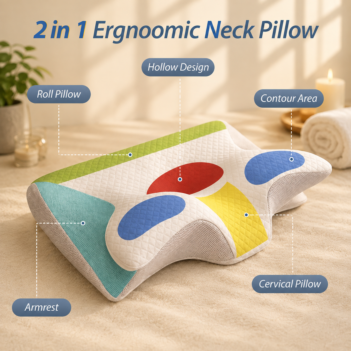 DeepRest™ Comfort Support Pillow