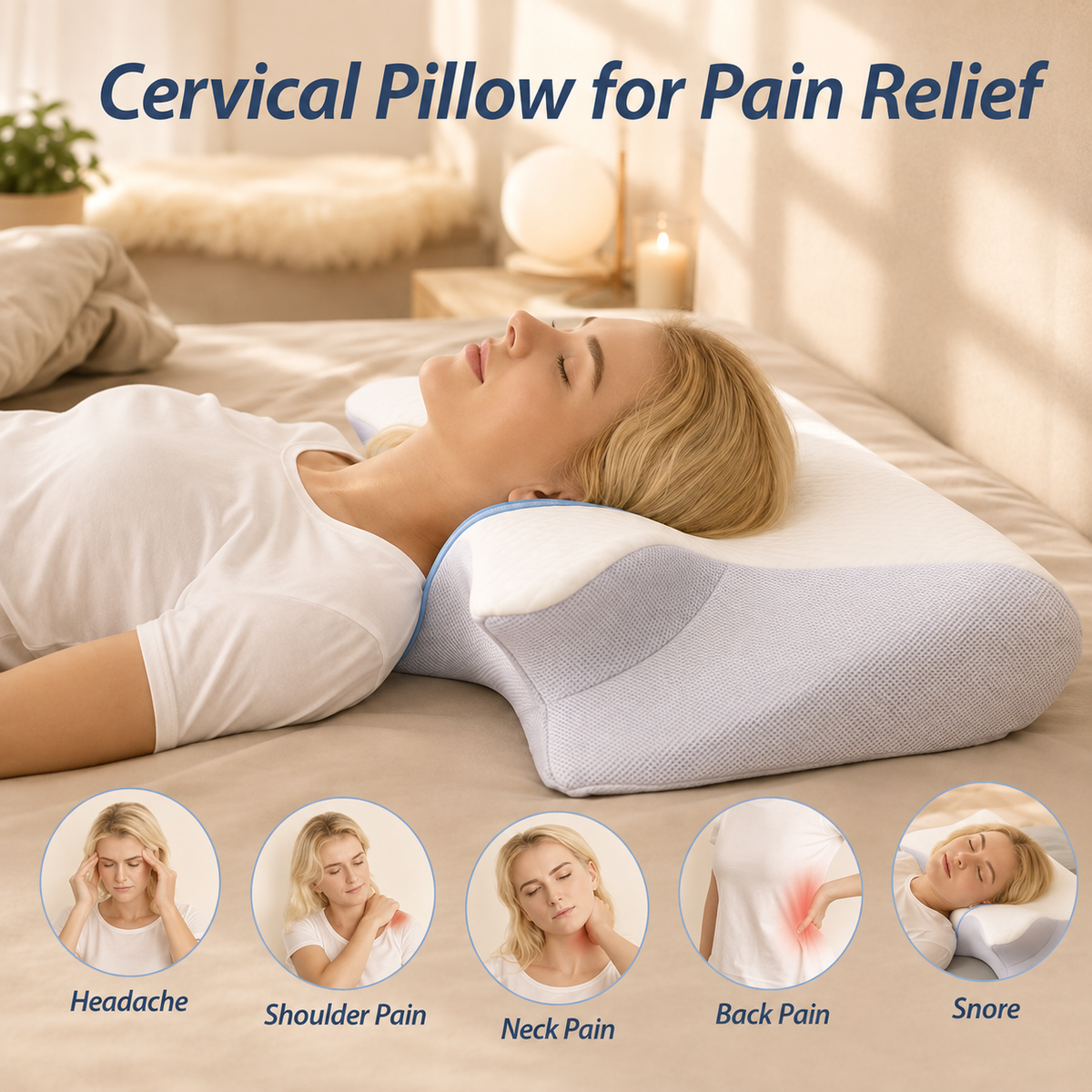 DeepRest™ Comfort Support Pillow
